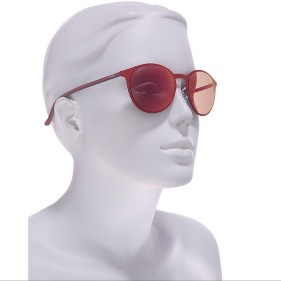 GUCCI Authentic New 52mm Round Signature Logo Sunglasses With Case, Cloth & Tag - Picture 16 of 16